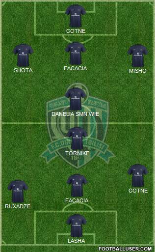 Dinamo Tbilisi Formation 2015