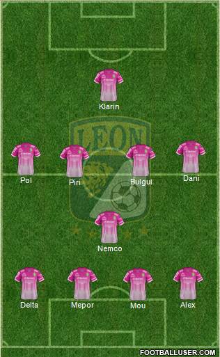 Club Deportivo León Formation 2015