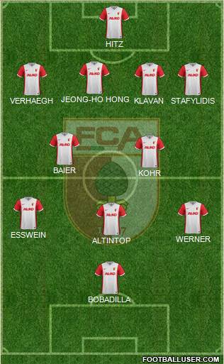 FC Augsburg Formation 2015