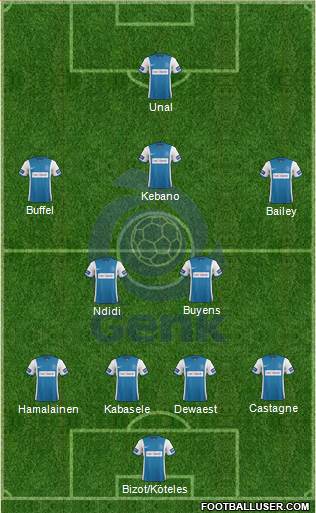 K Racing Club Genk Formation 2015