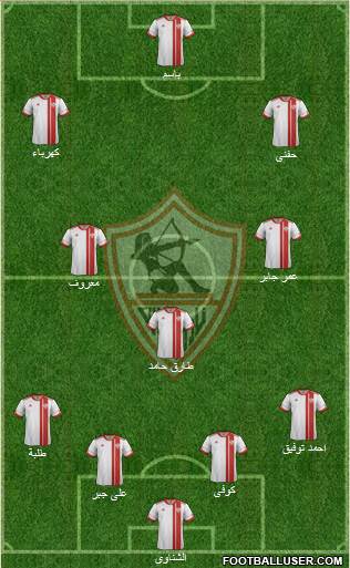 Zamalek Sporting Club Formation 2015