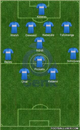 K Racing Club Genk Formation 2015