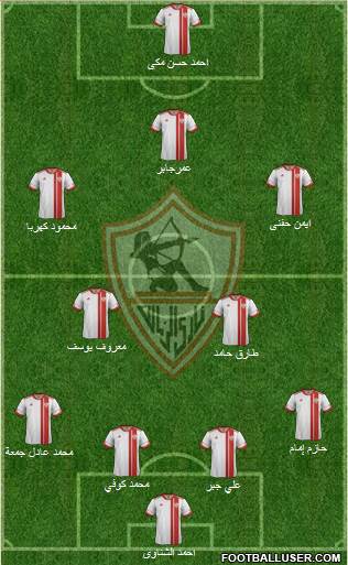 Zamalek Sporting Club Formation 2015