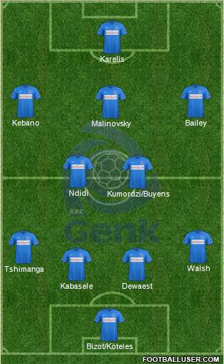 K Racing Club Genk Formation 2016