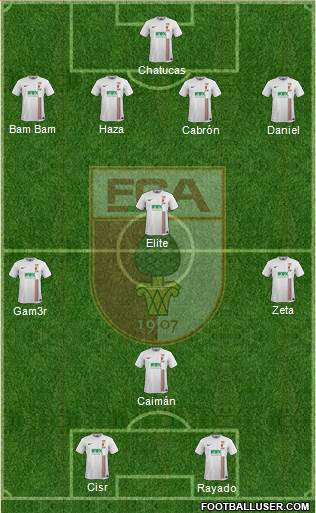 FC Augsburg Formation 2016