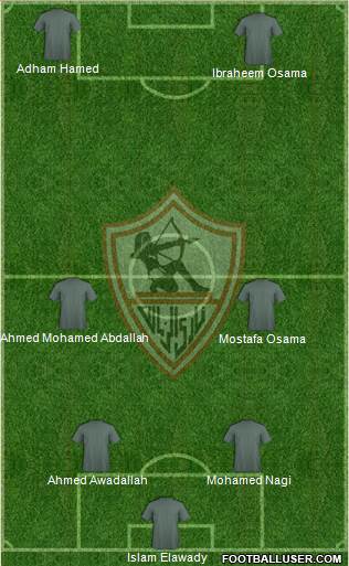 Zamalek Sporting Club Formation 2016