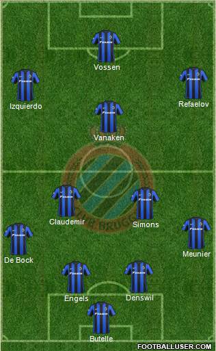 Club Brugge KV Formation 2016