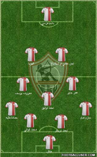 Zamalek Sporting Club Formation 2016