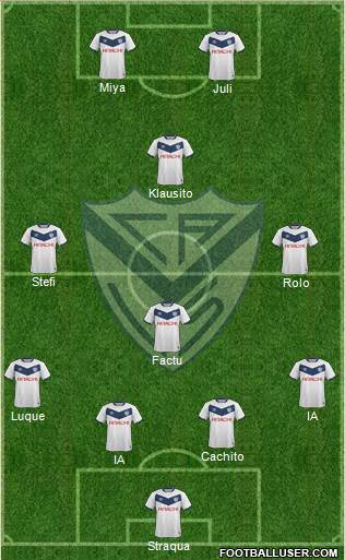 Vélez Sarsfield Formation 2016