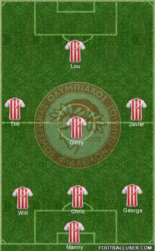 Olympiakos SF Piraeus Formation 2016