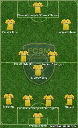 FC Sochaux-Montbéliard Formation 2016