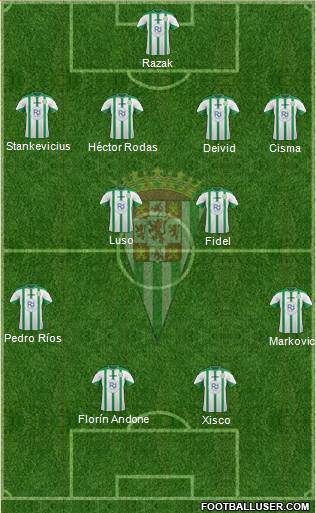 Córdoba C.F., S.A.D. Formation 2016