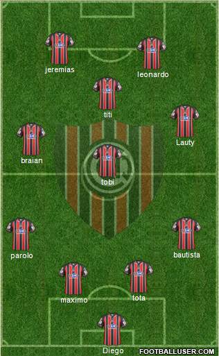 Chacarita Juniors Formation 2016