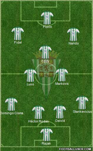 Córdoba C.F., S.A.D. Formation 2016