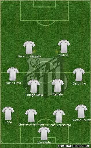 Santos FC Formation 2016