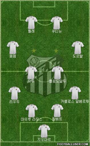 Santos FC Formation 2016