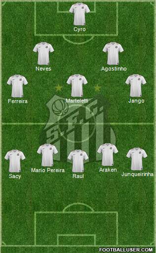 Santos FC Formation 2016