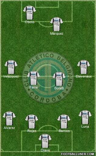 Belgrano de Córdoba Formation 2016