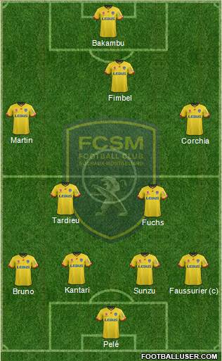 FC Sochaux-Montbéliard Formation 2016