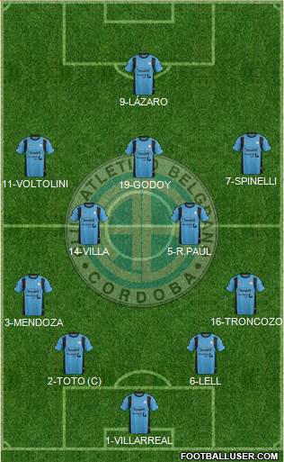 Belgrano de Córdoba Formation 2016