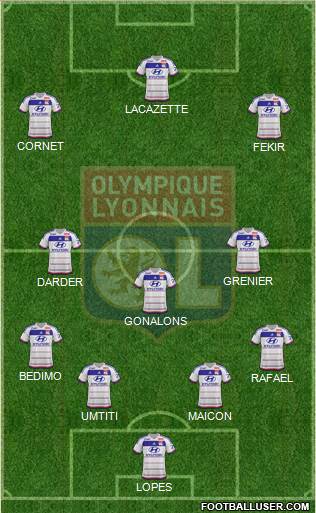 Olympique Lyonnais Formation 2016