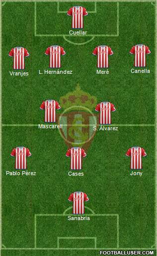 Real Sporting S.A.D. Formation 2016