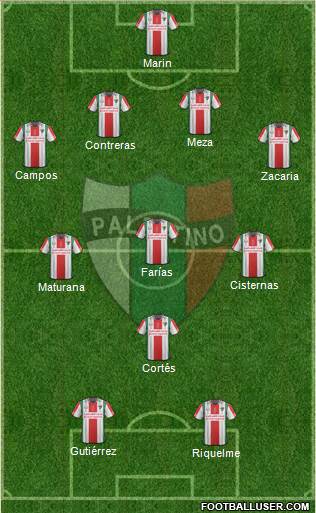 CD Palestino S.A.D.P. Formation 2016