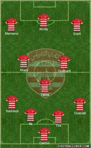 Club Africain Tunis Formation 2016