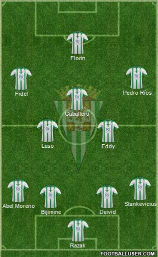 Córdoba C.F., S.A.D. Formation 2016