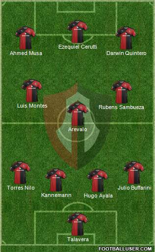 Club Deportivo Atlas Formation 2016