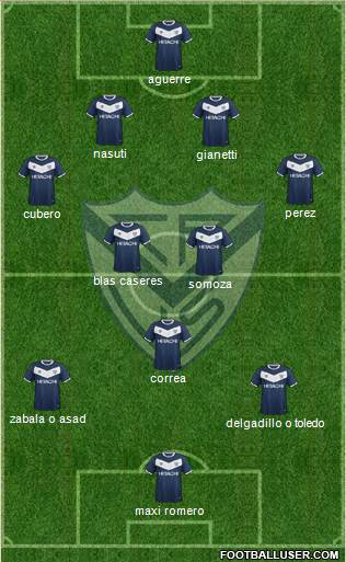 Vélez Sarsfield Formation 2016