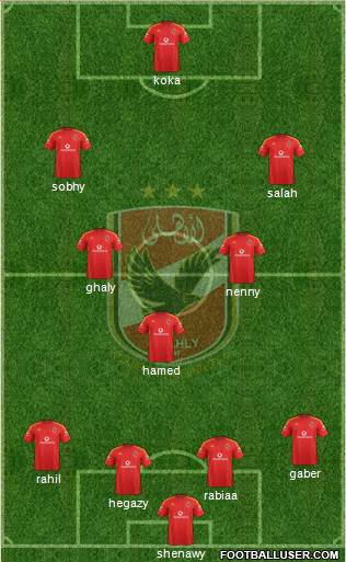 Al-Ahly Sporting Club Formation 2016