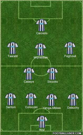 Newcastle United Formation 2016