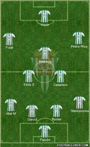 Córdoba C.F., S.A.D. Formation 2016