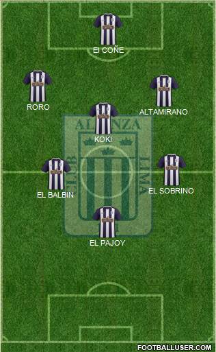 C Alianza Lima Formation 2016