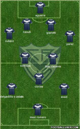 Vélez Sarsfield Formation 2016