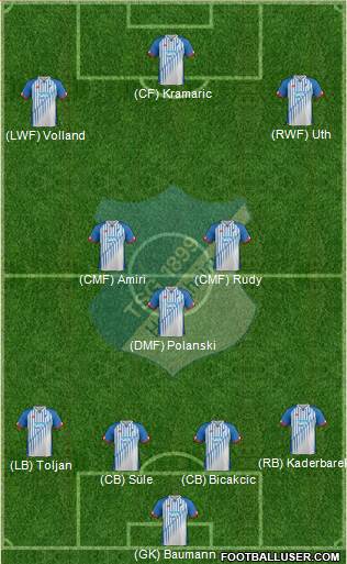 TSG 1899 Hoffenheim Formation 2016