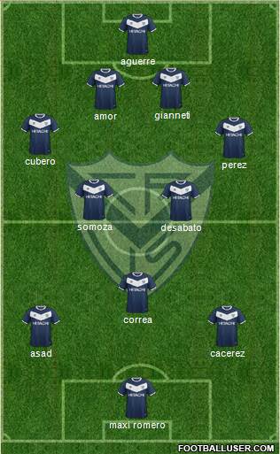 Vélez Sarsfield Formation 2016