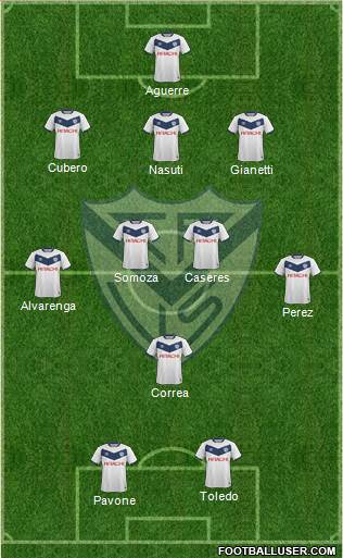 Vélez Sarsfield Formation 2016