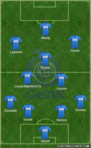 K Racing Club Genk Formation 2016