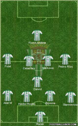 Córdoba C.F., S.A.D. Formation 2016