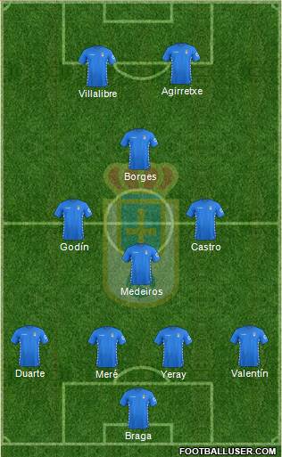 Real Oviedo S.A.D. Formation 2016