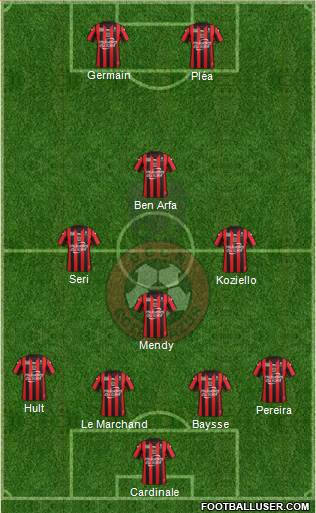 OGC Nice Côte d'Azur Formation 2016