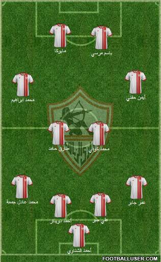 Zamalek Sporting Club Formation 2016