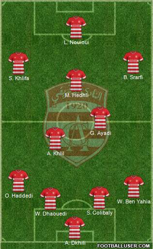 Club Africain Tunis Formation 2016