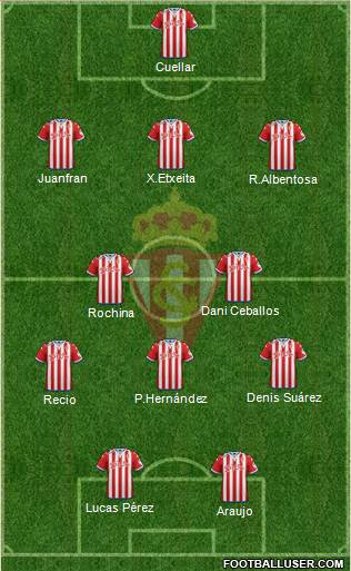 Real Sporting S.A.D. Formation 2016