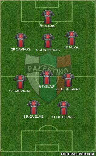 CD Palestino S.A.D.P. Formation 2016