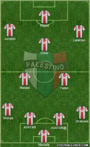 CD Palestino S.A.D.P. Formation 2016