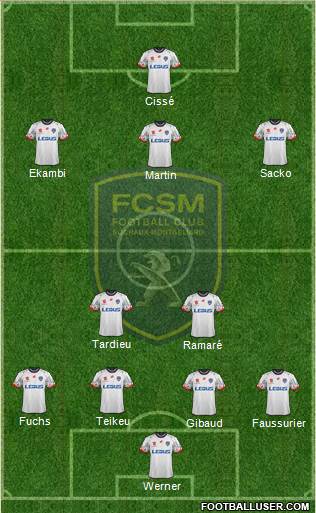 FC Sochaux-Montbéliard Formation 2016