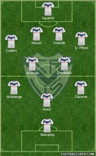 Vélez Sarsfield Formation 2016